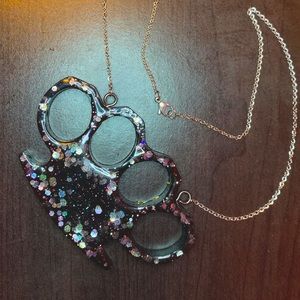 Brass Knuckle Necklace